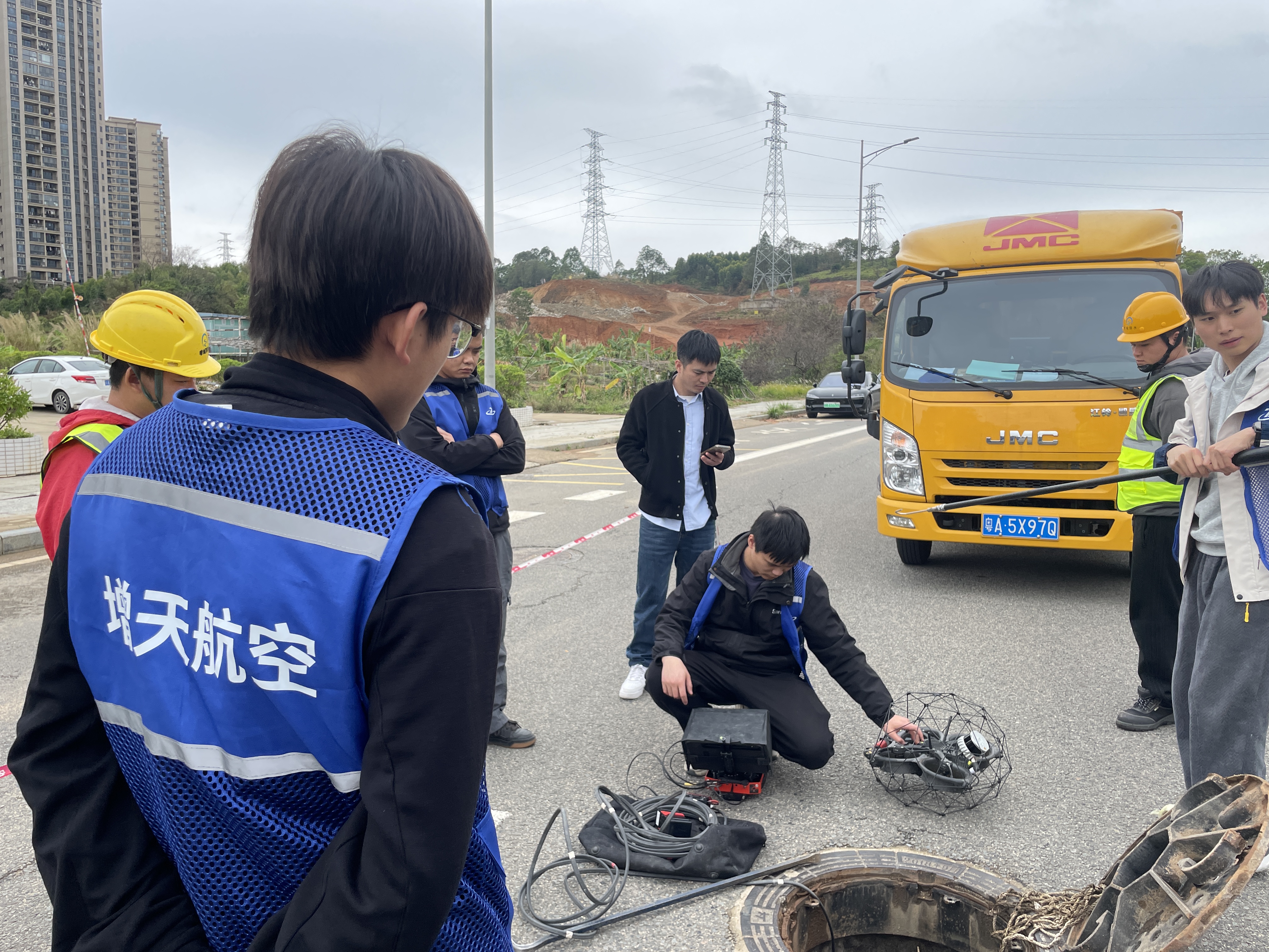 管道测绘现场